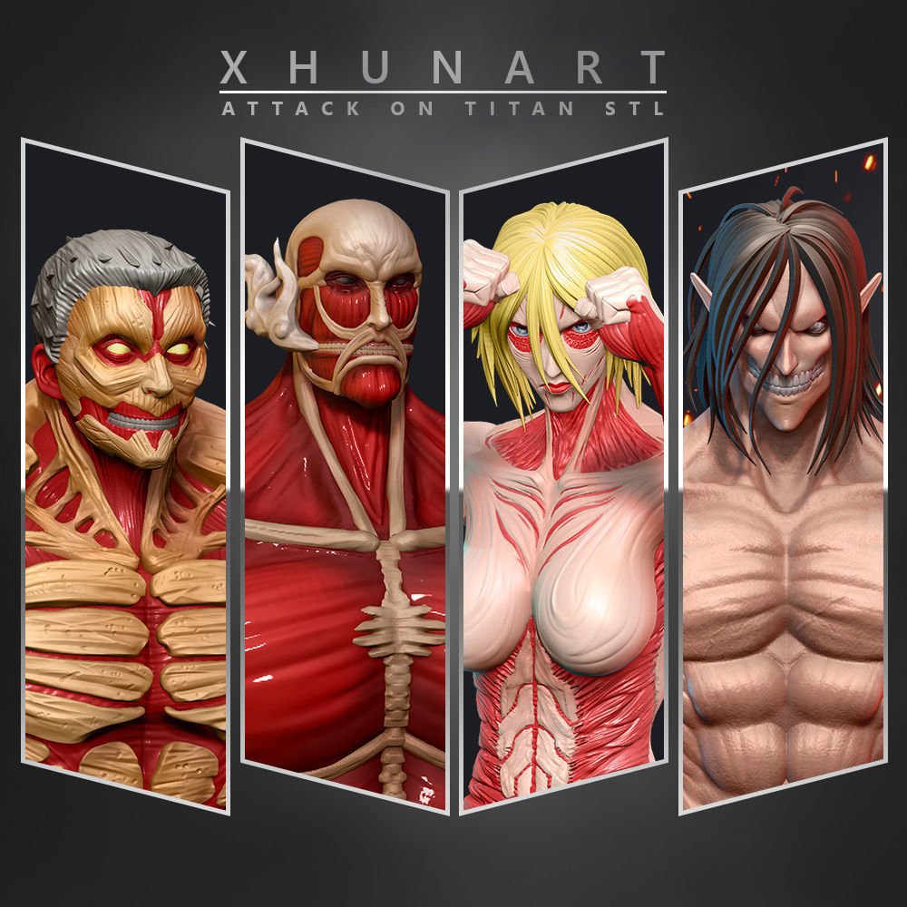Attack Titan STL 3D print model_5