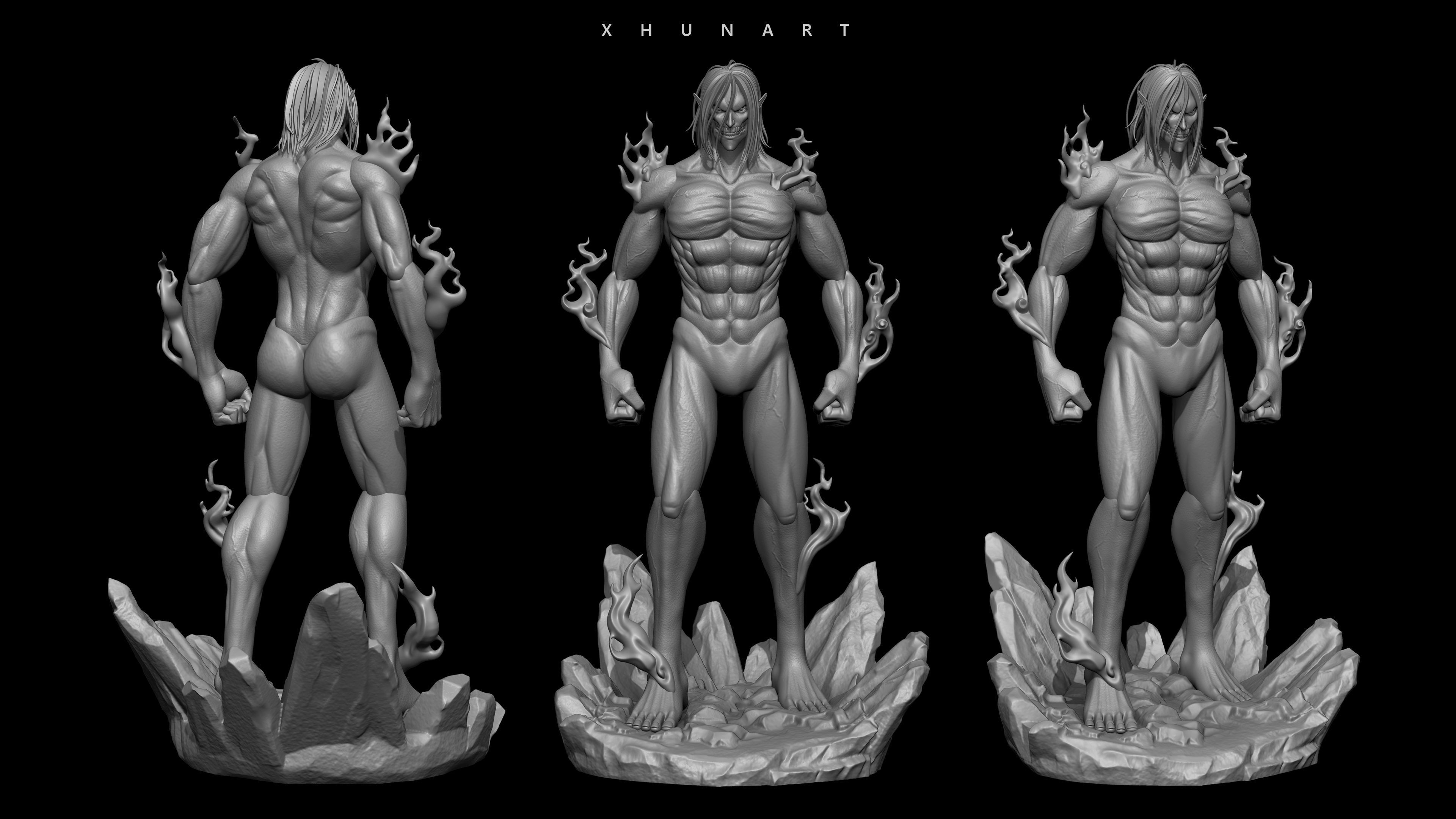 Attack Titan STL 3D print model_2