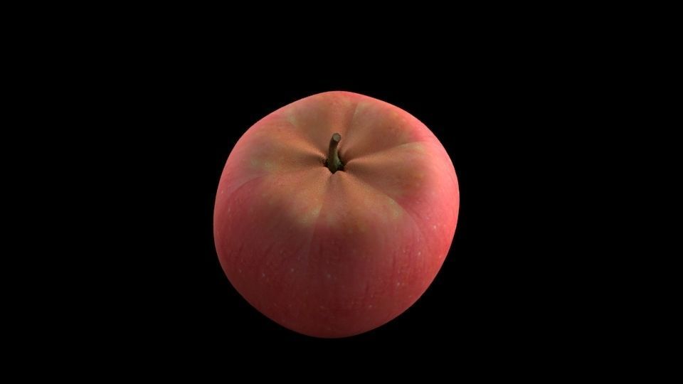 aplle apple 3D model_2