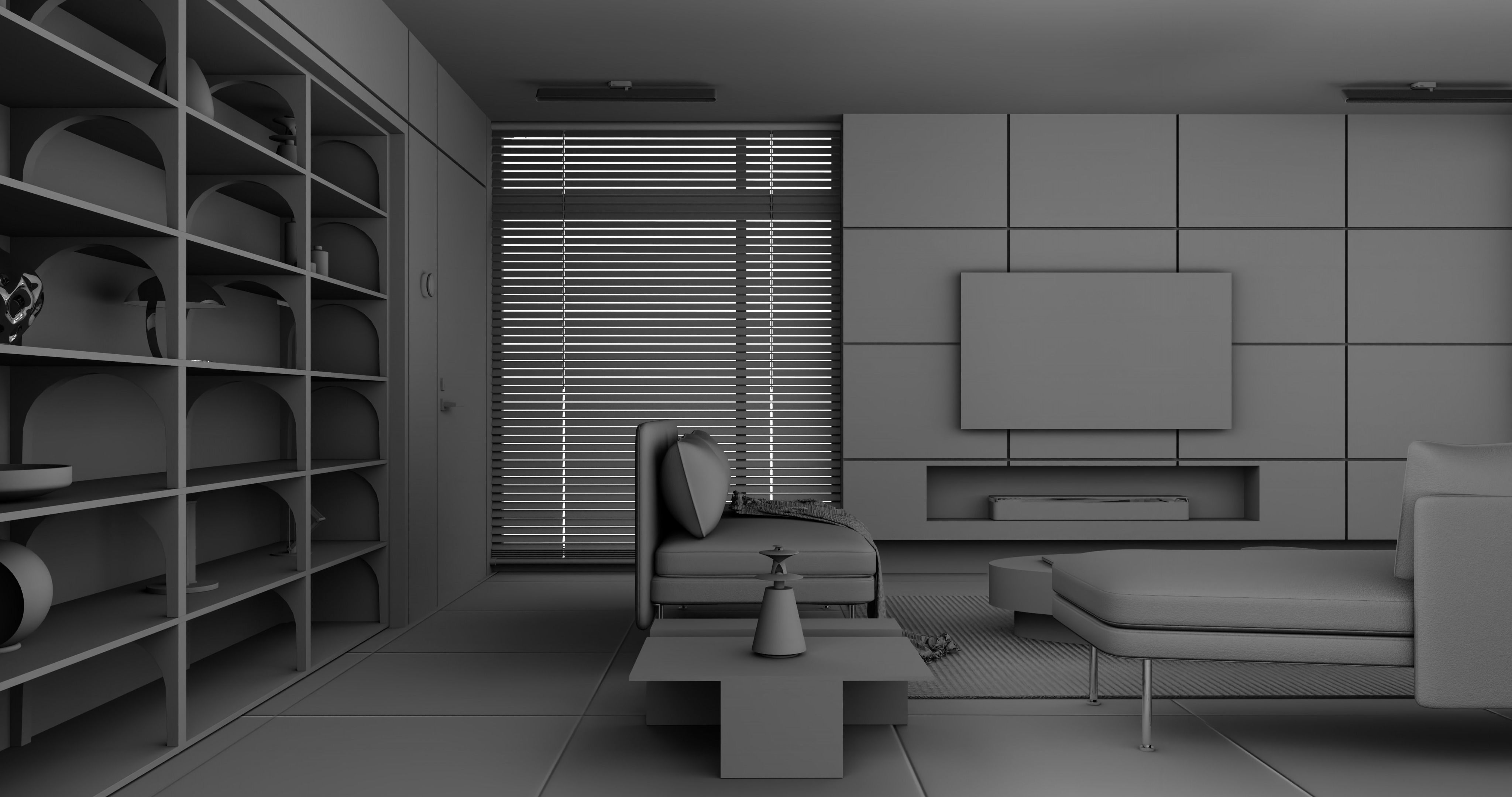 Modern living - C2 3D model_9