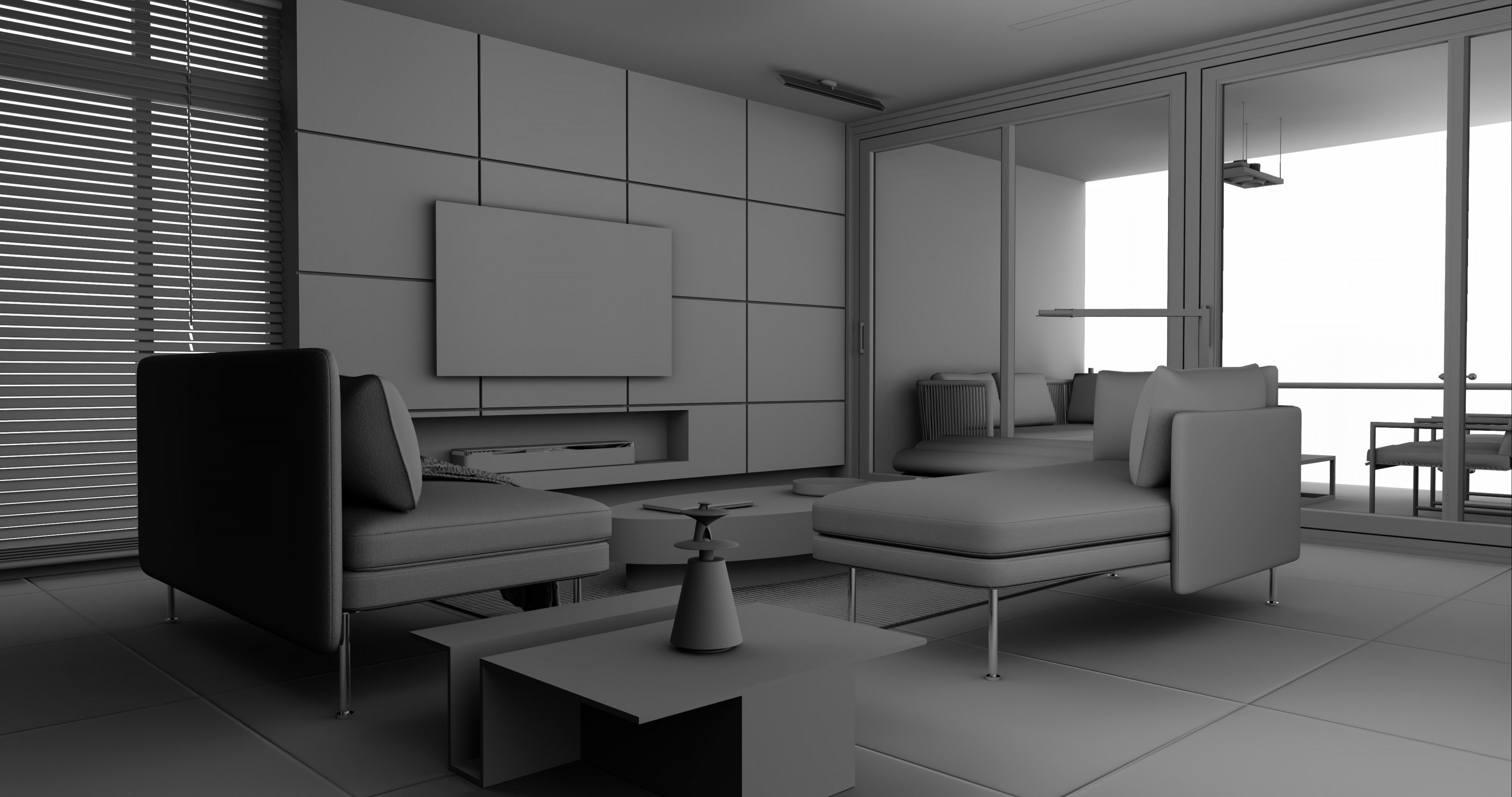 Modern living - C2 3D model_10