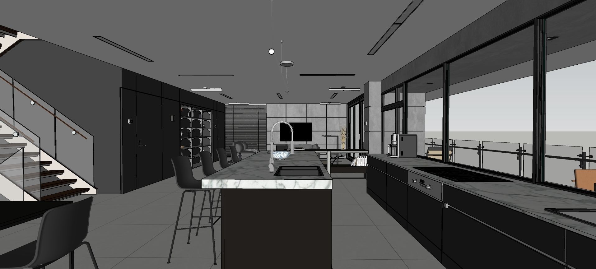 Modern living - C2 3D model_25