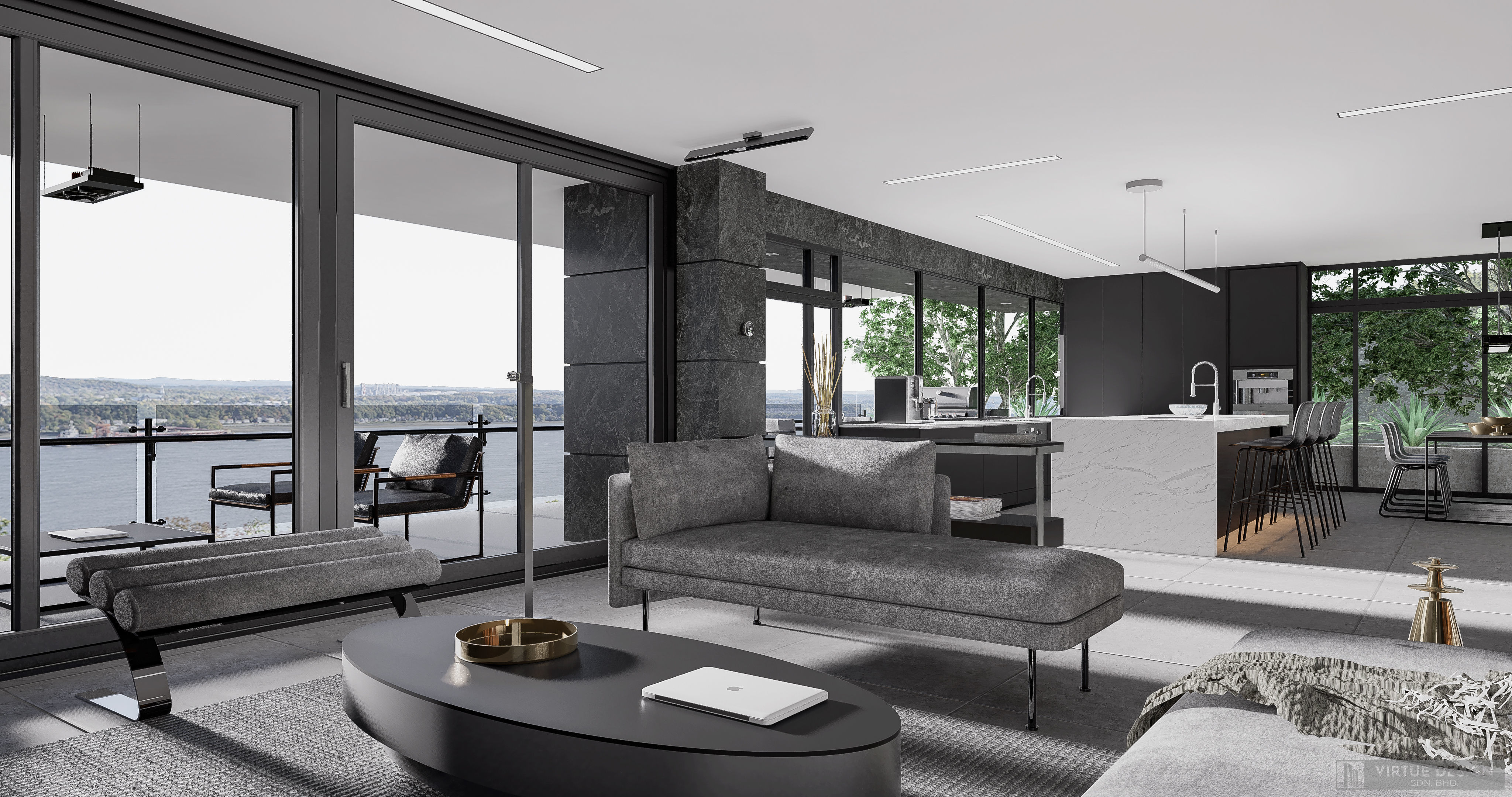 Modern living - C2 3D model_7