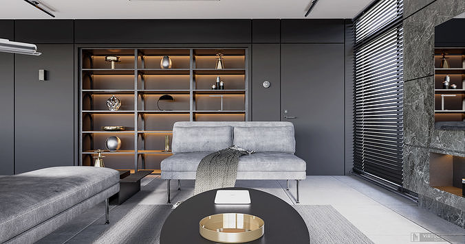 Modern living - C2 3D model 3