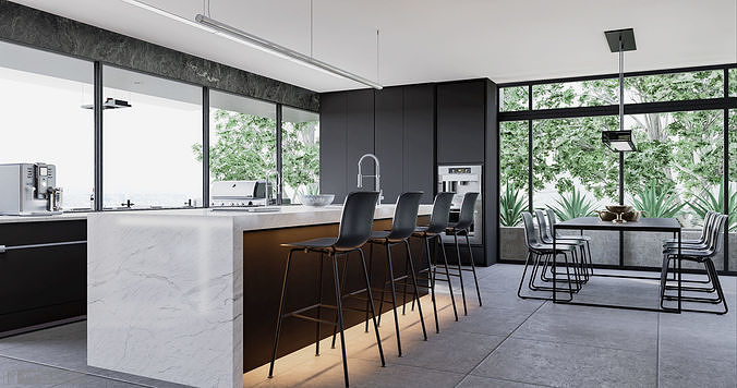 Modern living - C2 3D model 5
