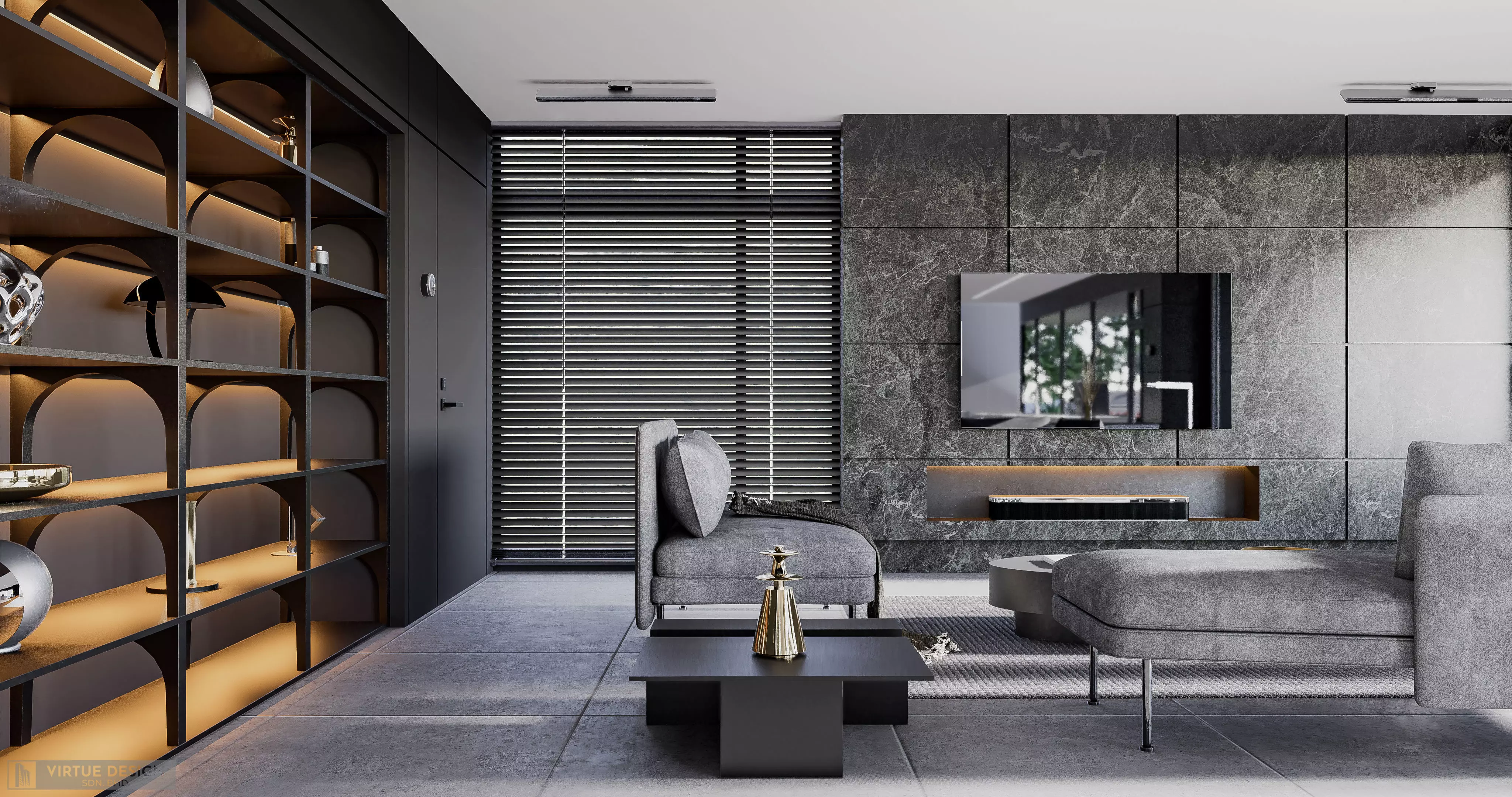 Modern living - C2 3D model_0