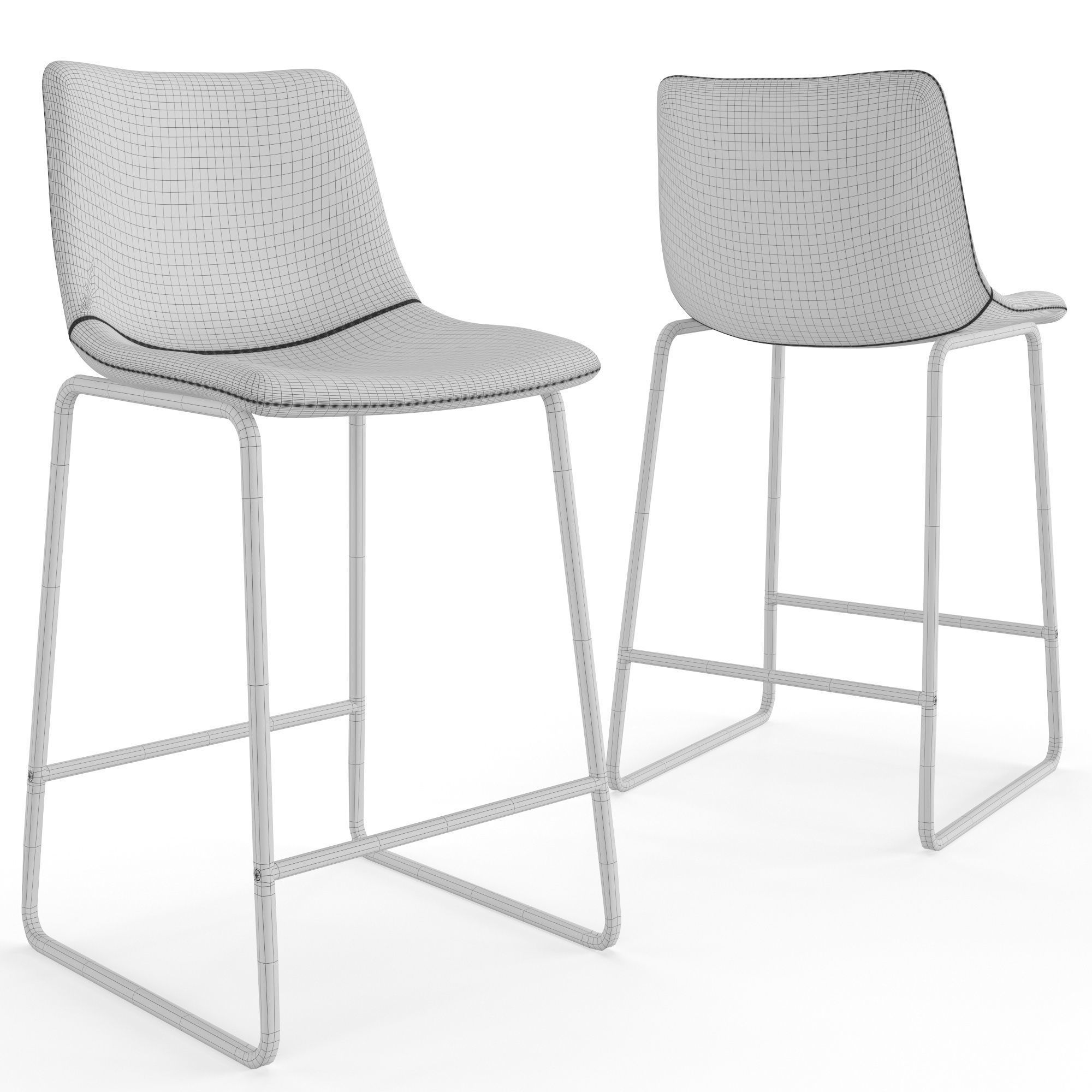 Bar stool Vermut 3D model_2