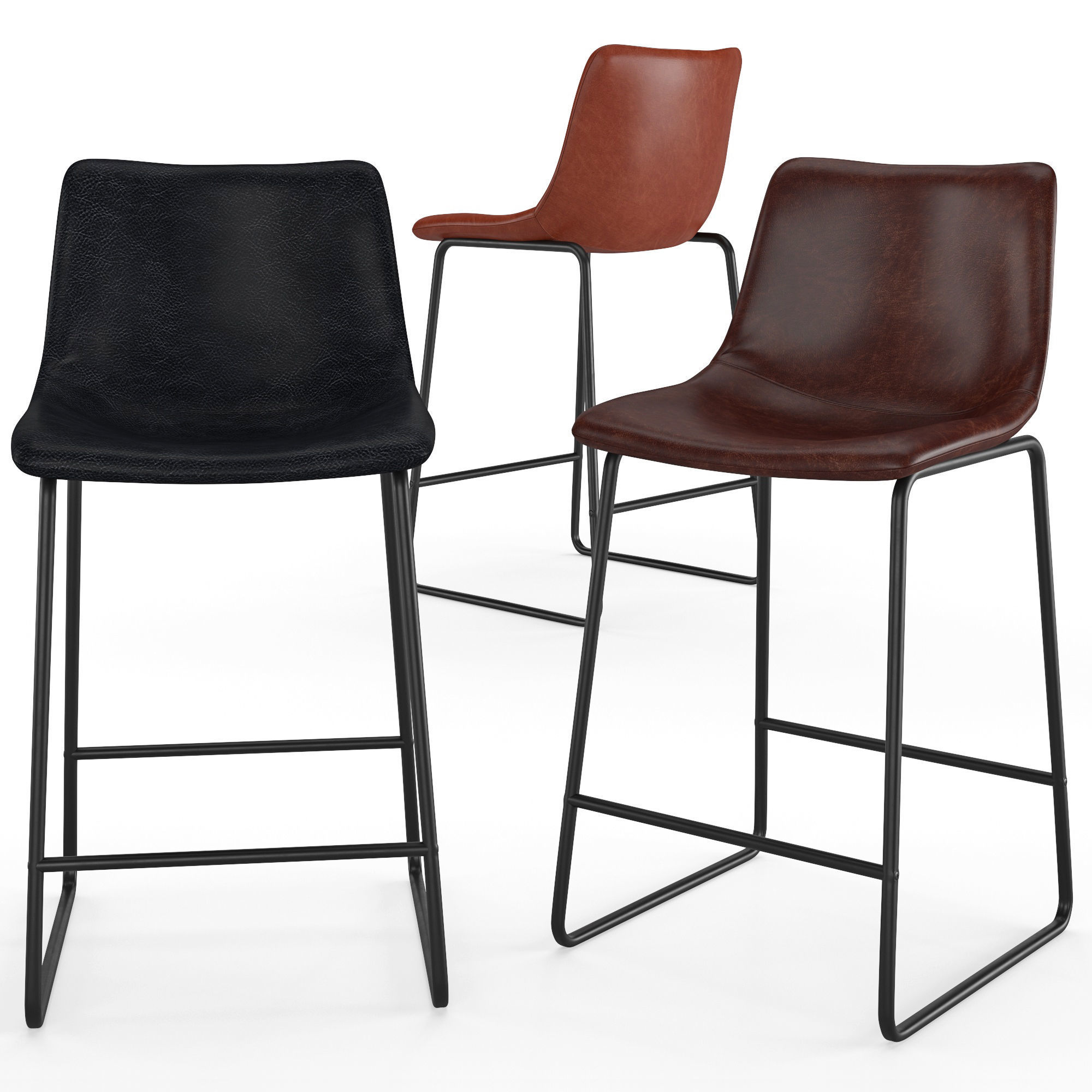 Bar stool Vermut 3D model_1