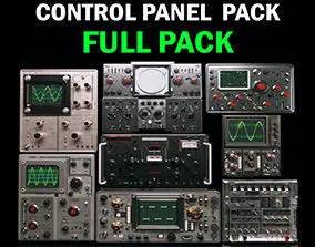 control panel full pack 3D model_0