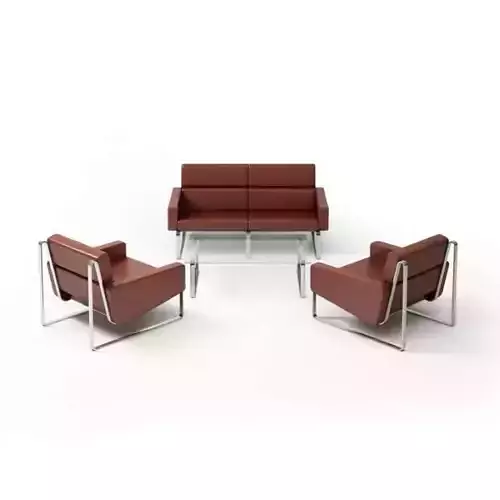 Leather Furniture Set Coach Armchair