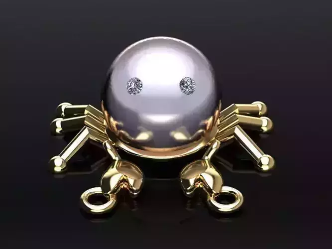 crab pendant - Cancer 