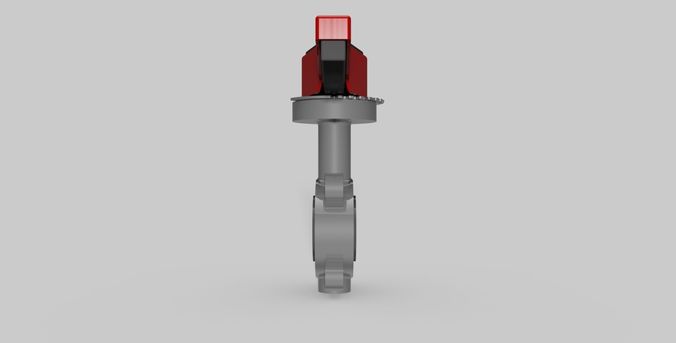 DN65 - PVC Butterfly valve wafer NC - Autodesk Inventor 3D model