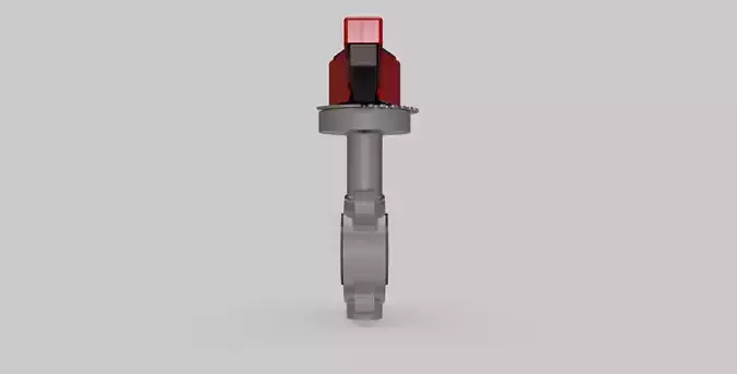 DN65 - PVC Butterfly valve wafer NC - Autodesk Inventor 3D model
