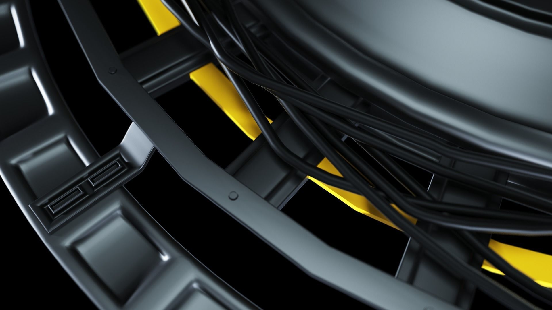 Sci-Fi Platform with Cyberpunk Capsule 3D model_4