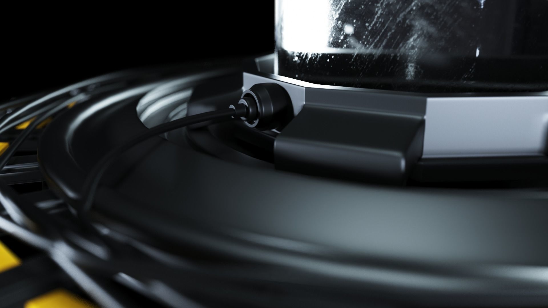 Sci-Fi Platform with Cyberpunk Capsule 3D model_3