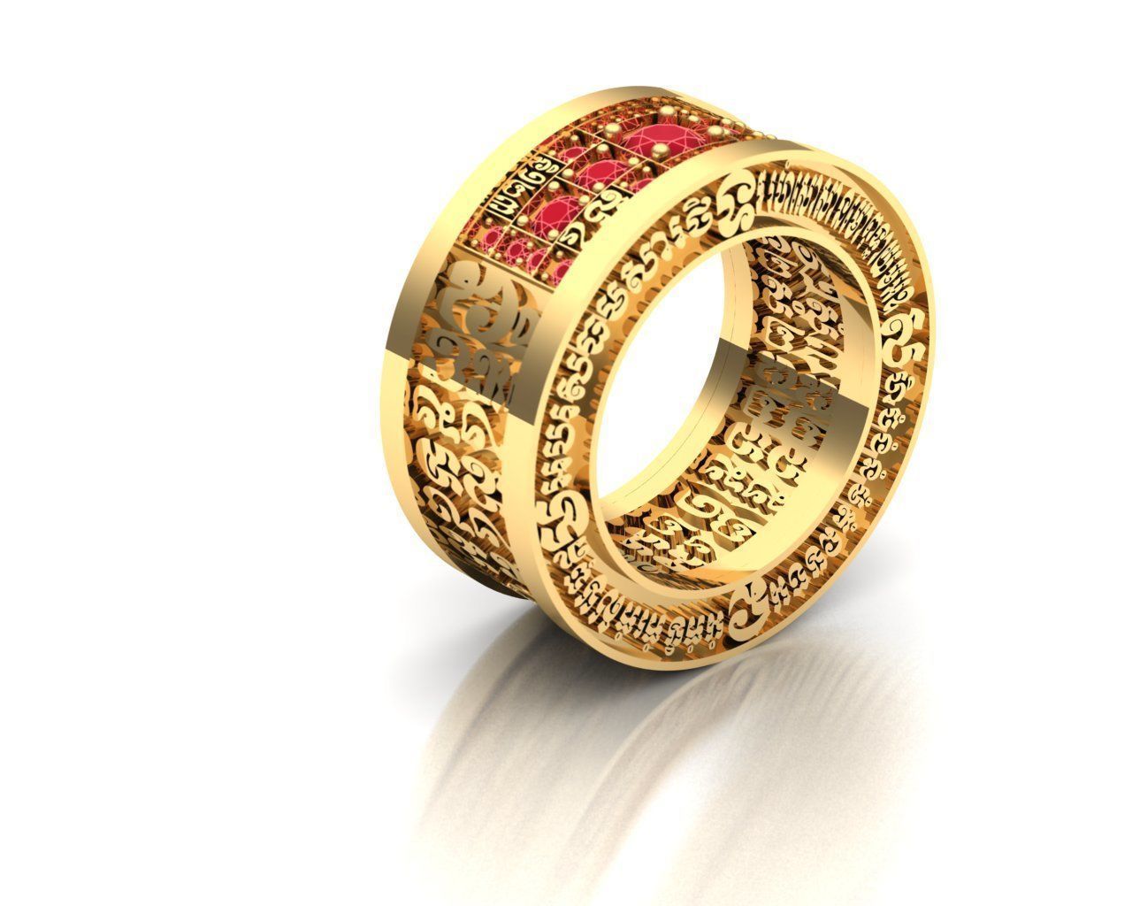 Ring of man 3D print model_2