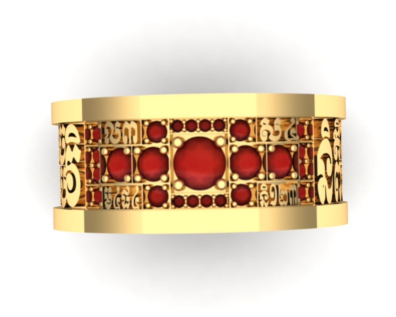 Ring of man 3D print model_4