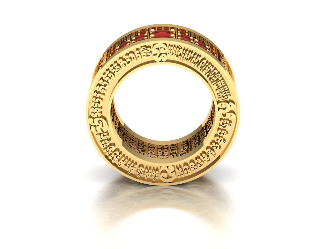 Ring of man 3D print model_3