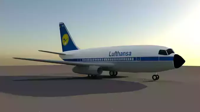 Boeing 737 100 3D model