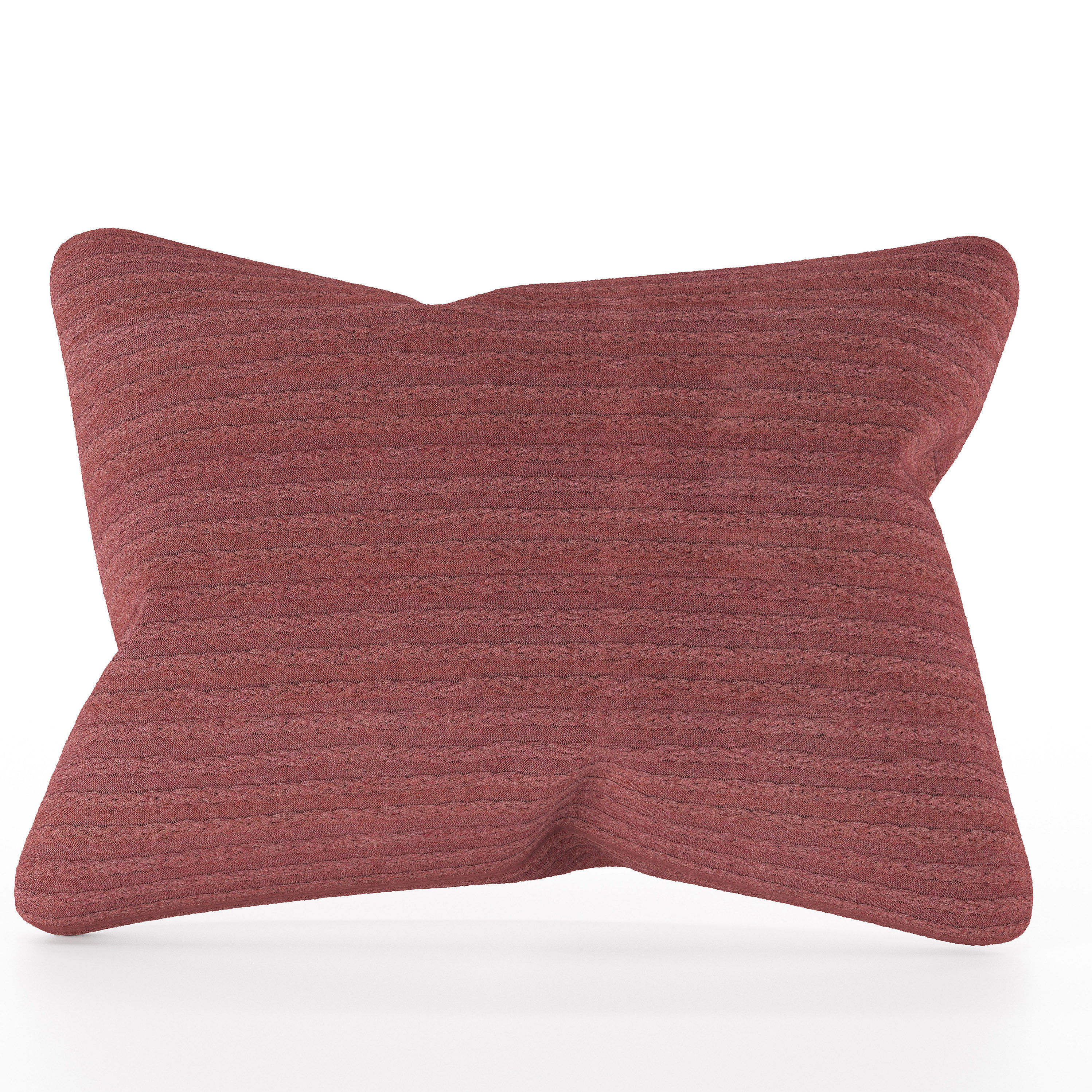 PILLOW stripe lumbar 3D print model_2