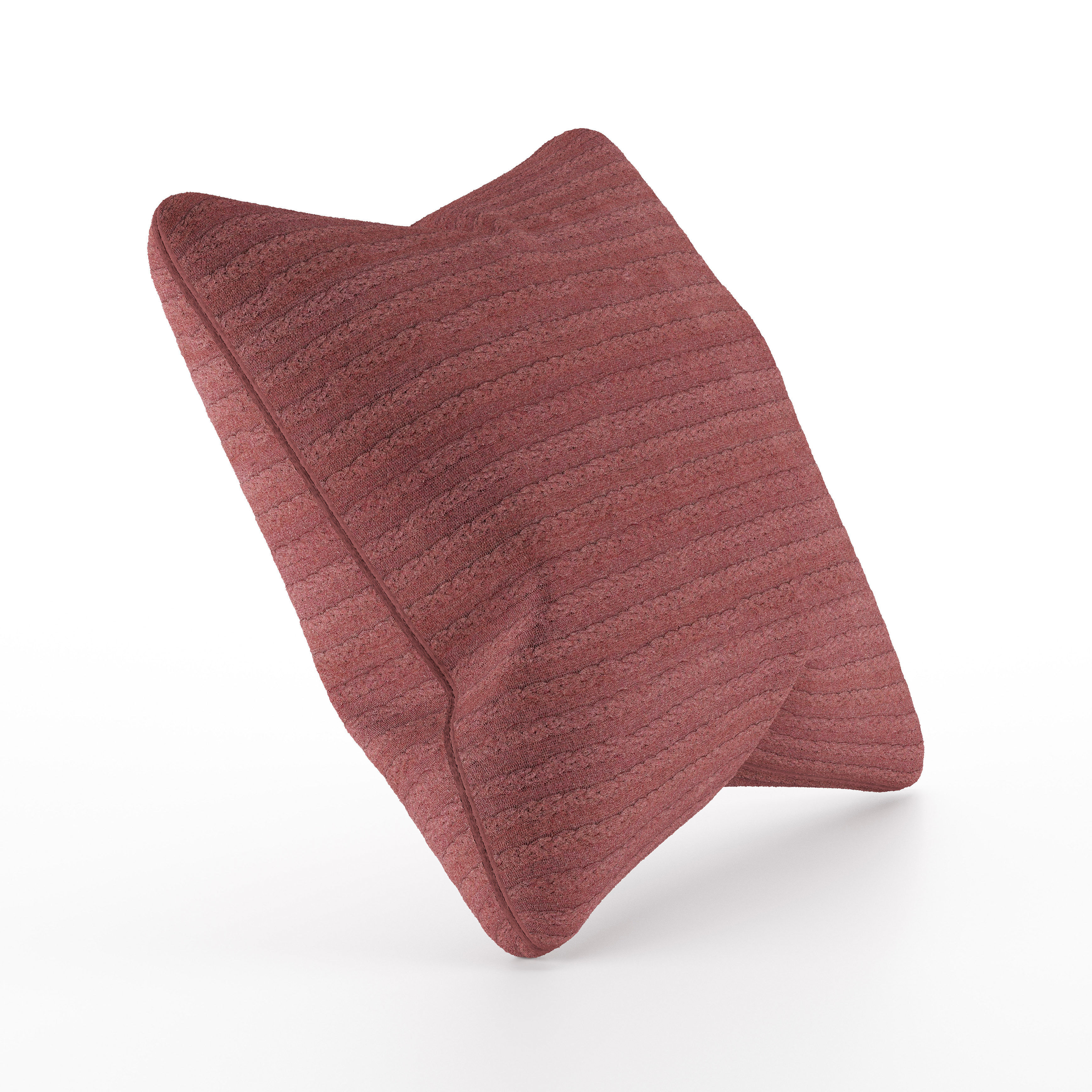 PILLOW stripe lumbar 3D print model_4