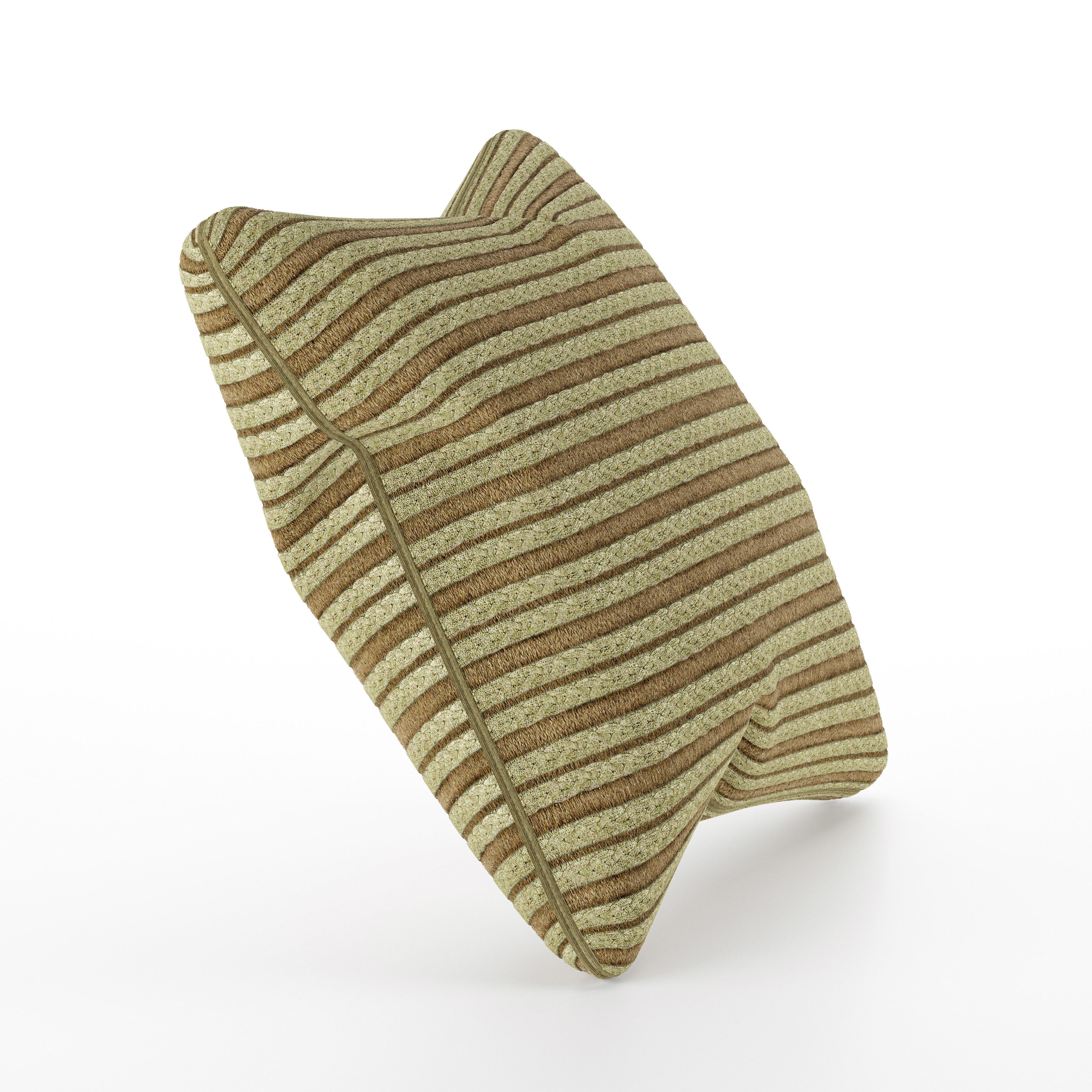 PILLOW stripe lumbar 3D print model_3