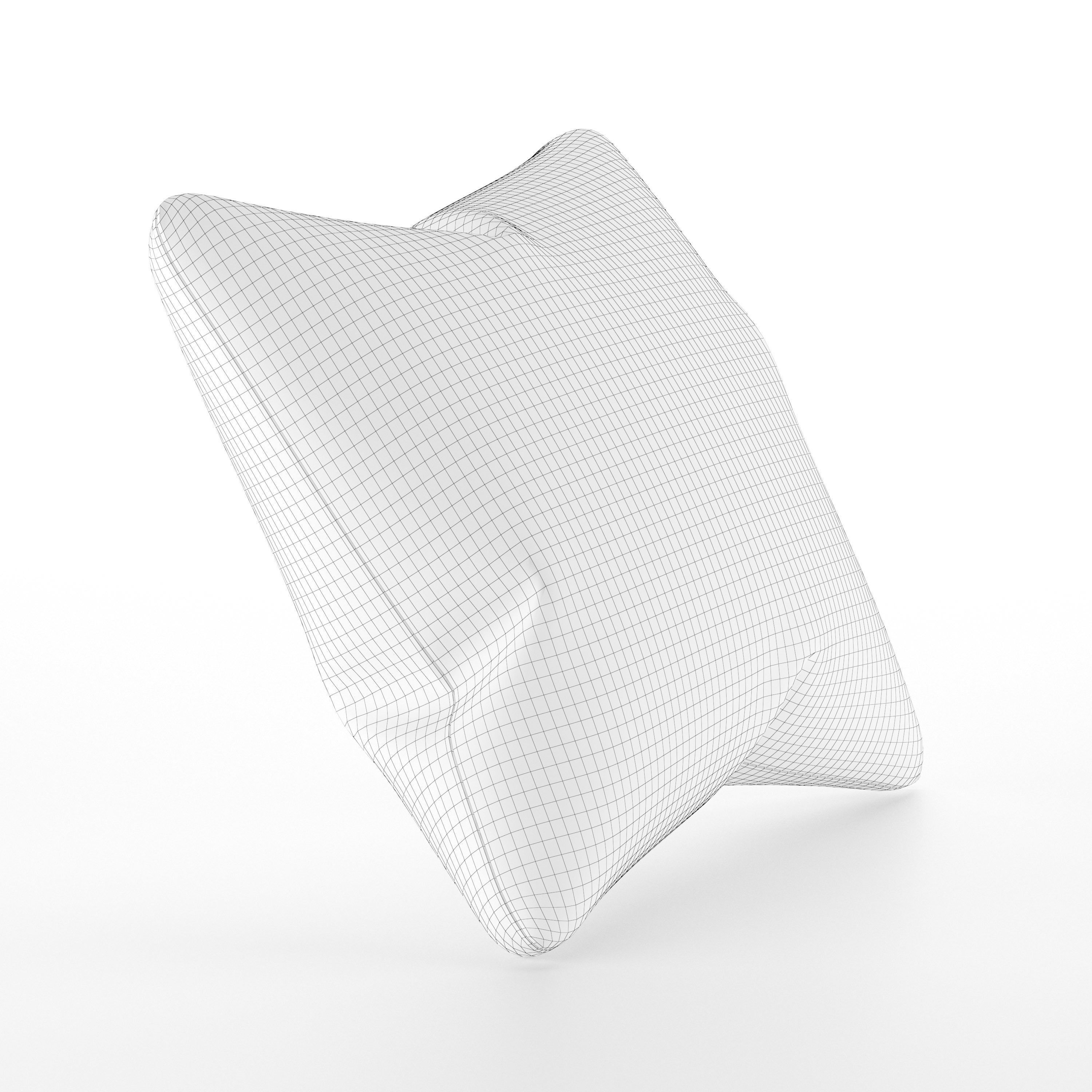 PILLOW stripe lumbar 3D print model_6