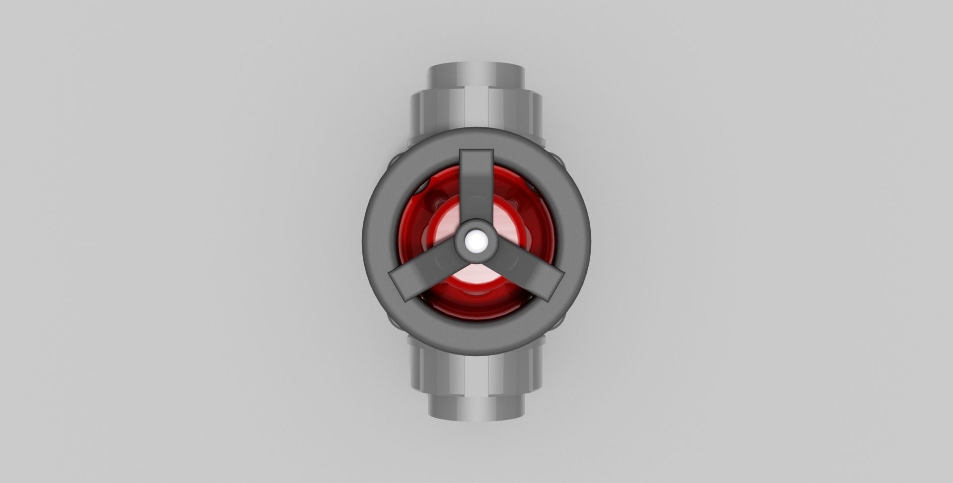 40mm - PVC Diaphragm valve SC sockets - Autodesk Inventor 3D model_2