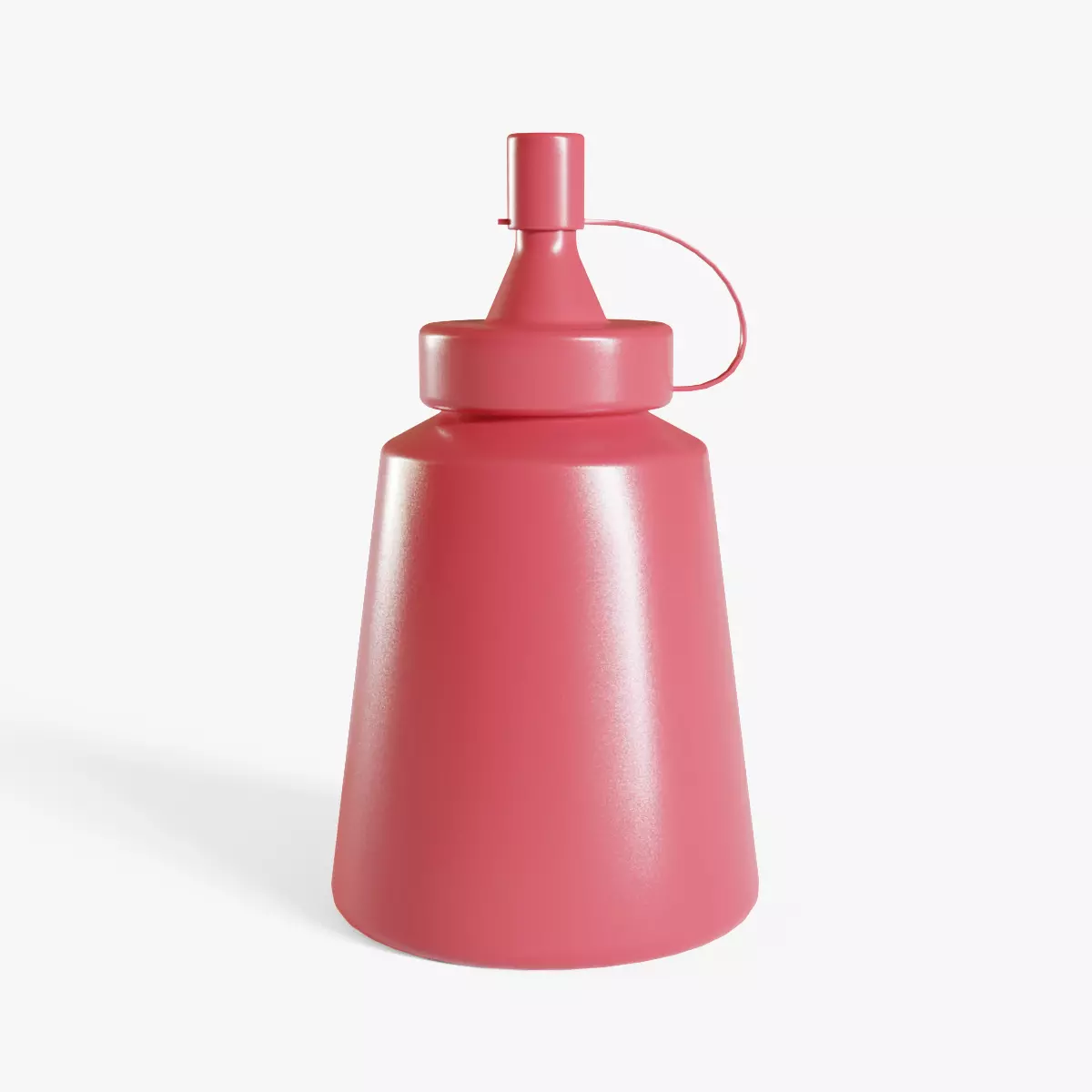 Small Ketchup Bottle Low-poly 3D model