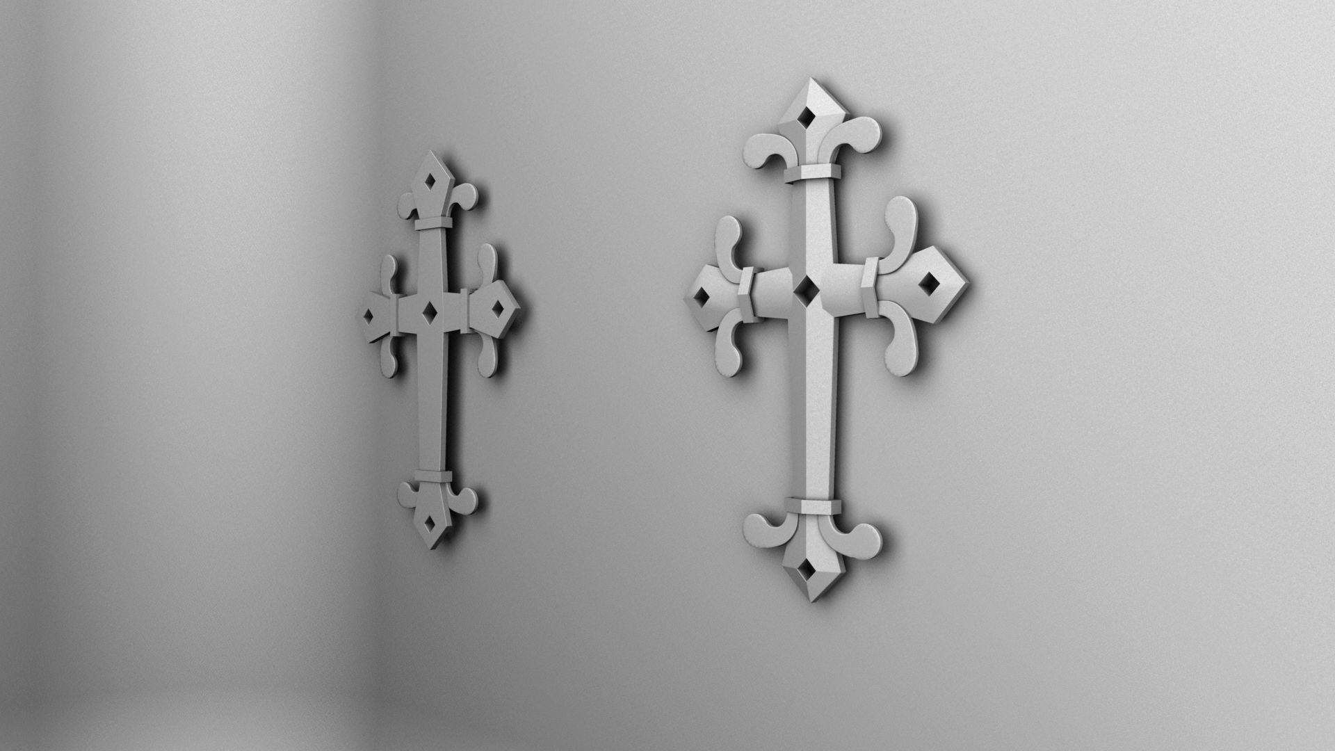 JESUS CROSS 3D model_2
