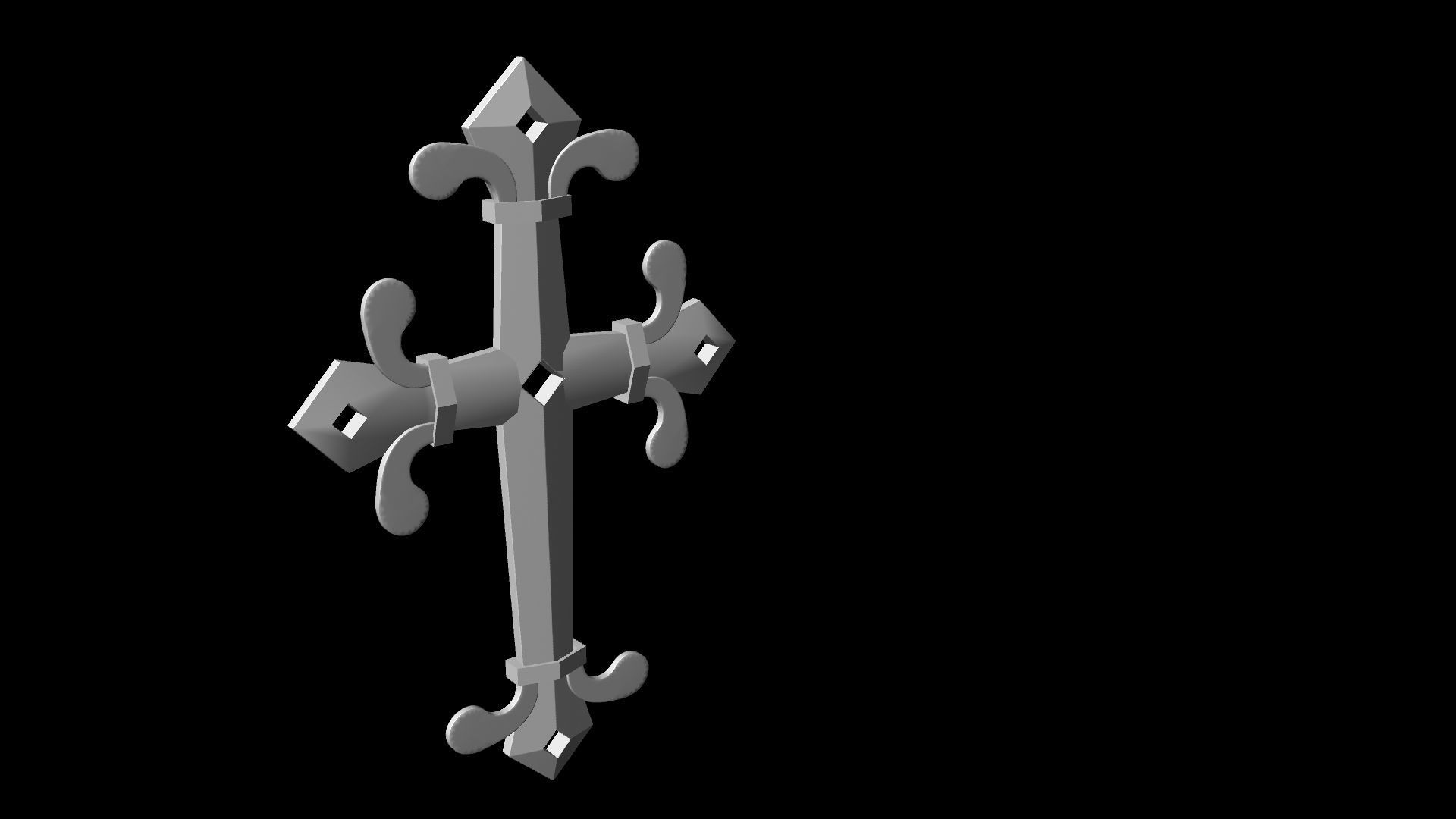 JESUS CROSS 3D model_11