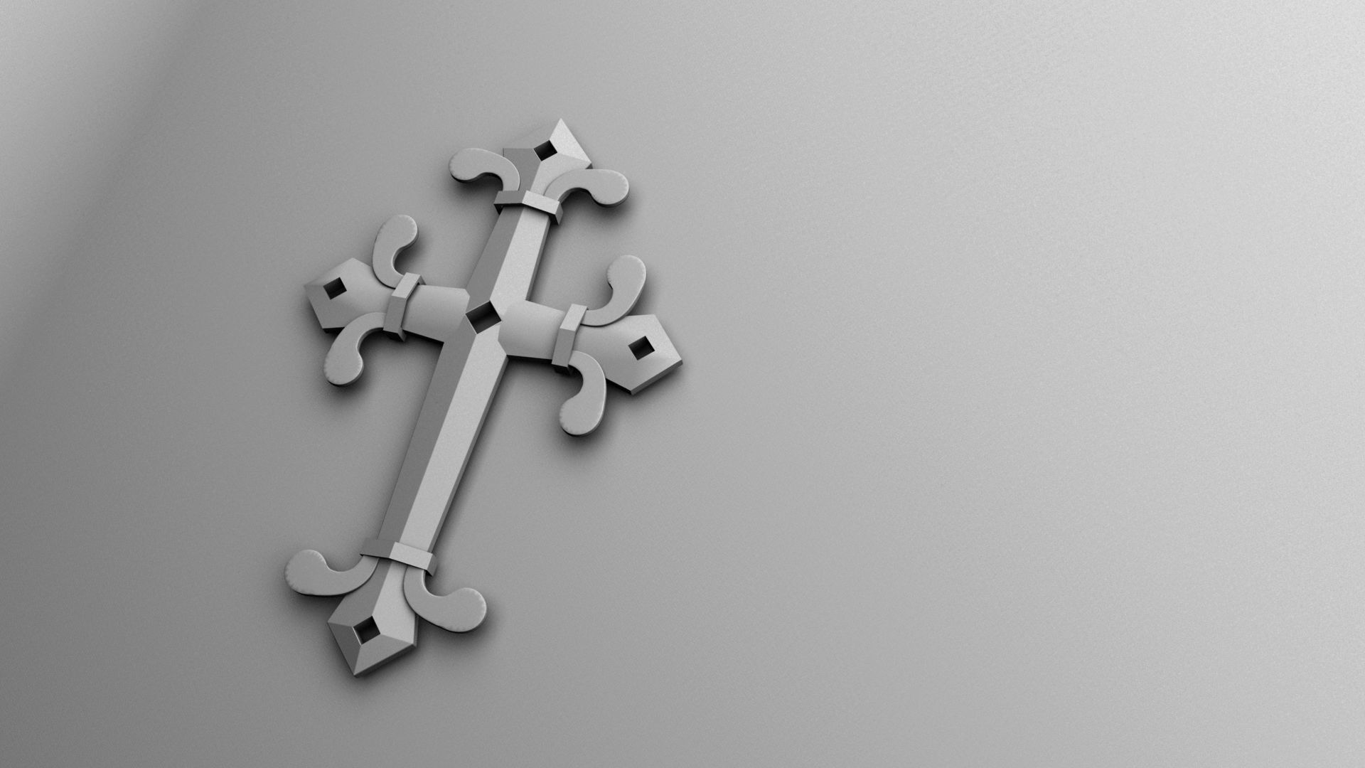JESUS CROSS 3D model_3