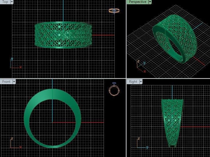 GOLD RING 3D print model_1