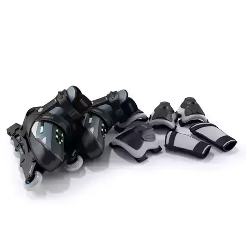 In Line Skates And Protecctive Gear