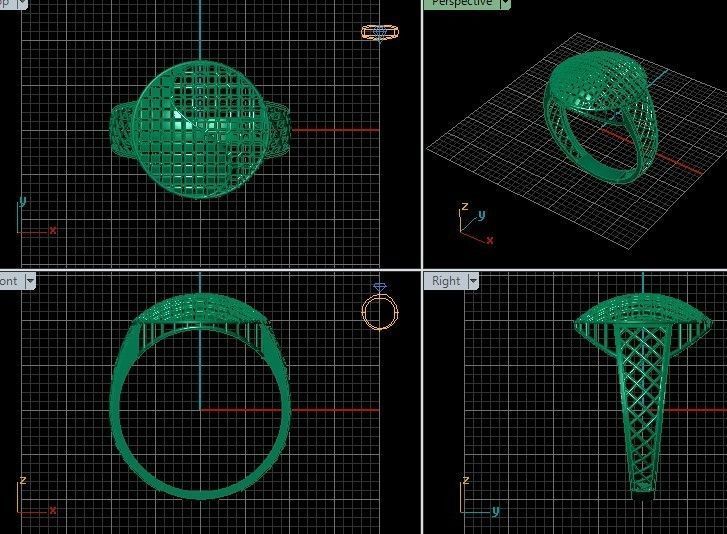 GOLD RING  3D print model_2