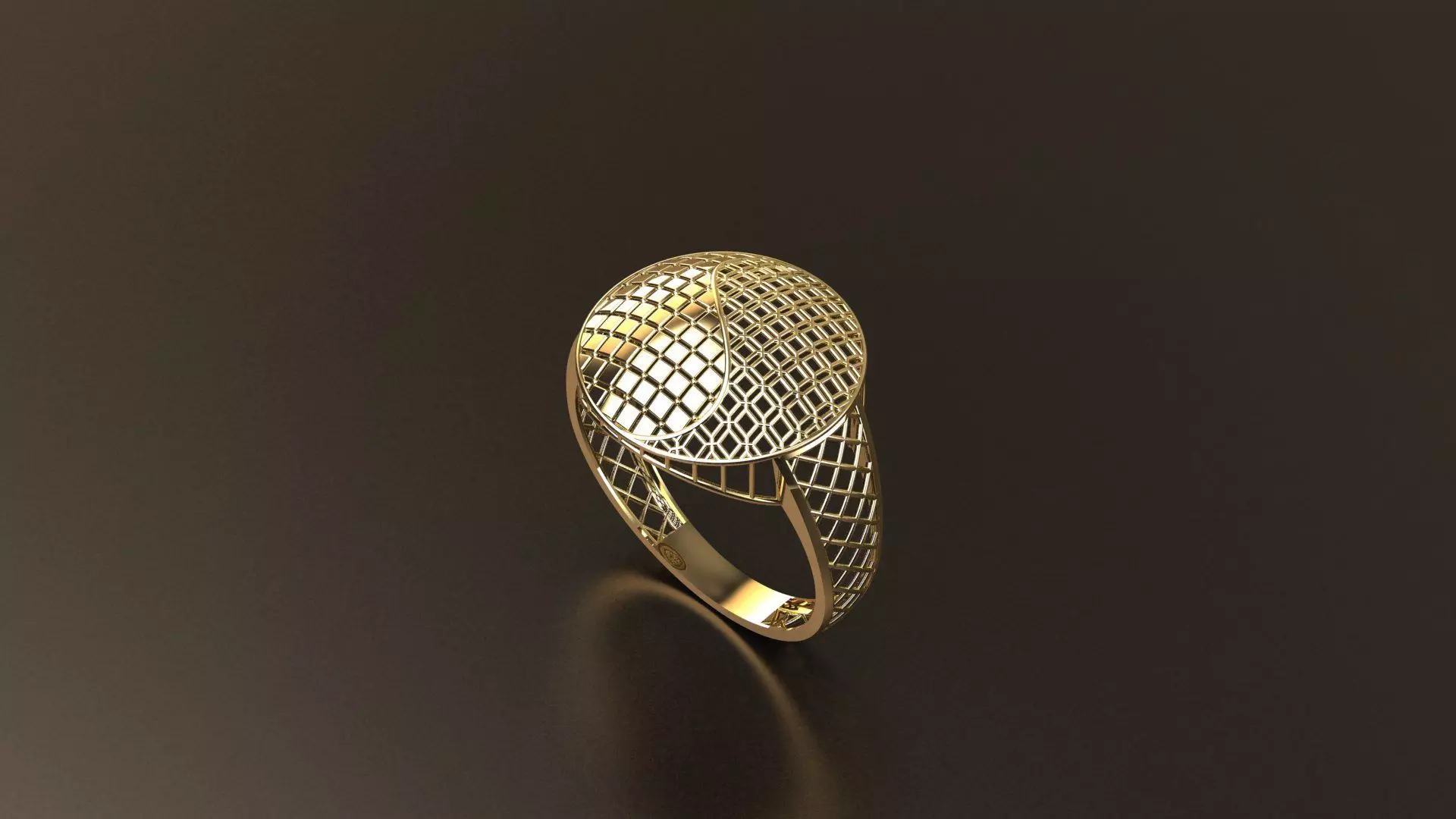 GOLD RING  3D print model_0