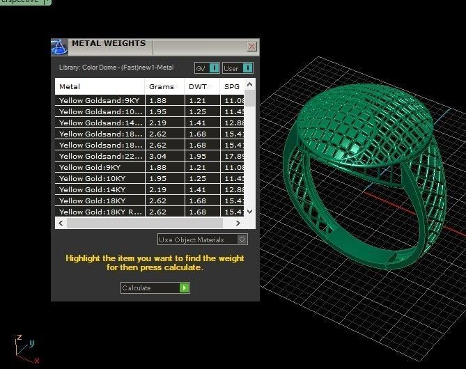 GOLD RING  3D print model_1