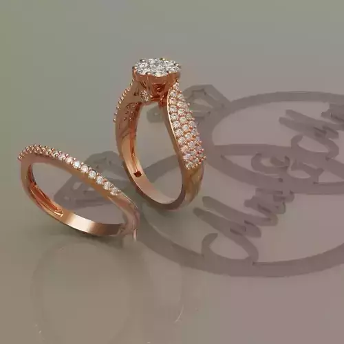 Ring and ring back with flower