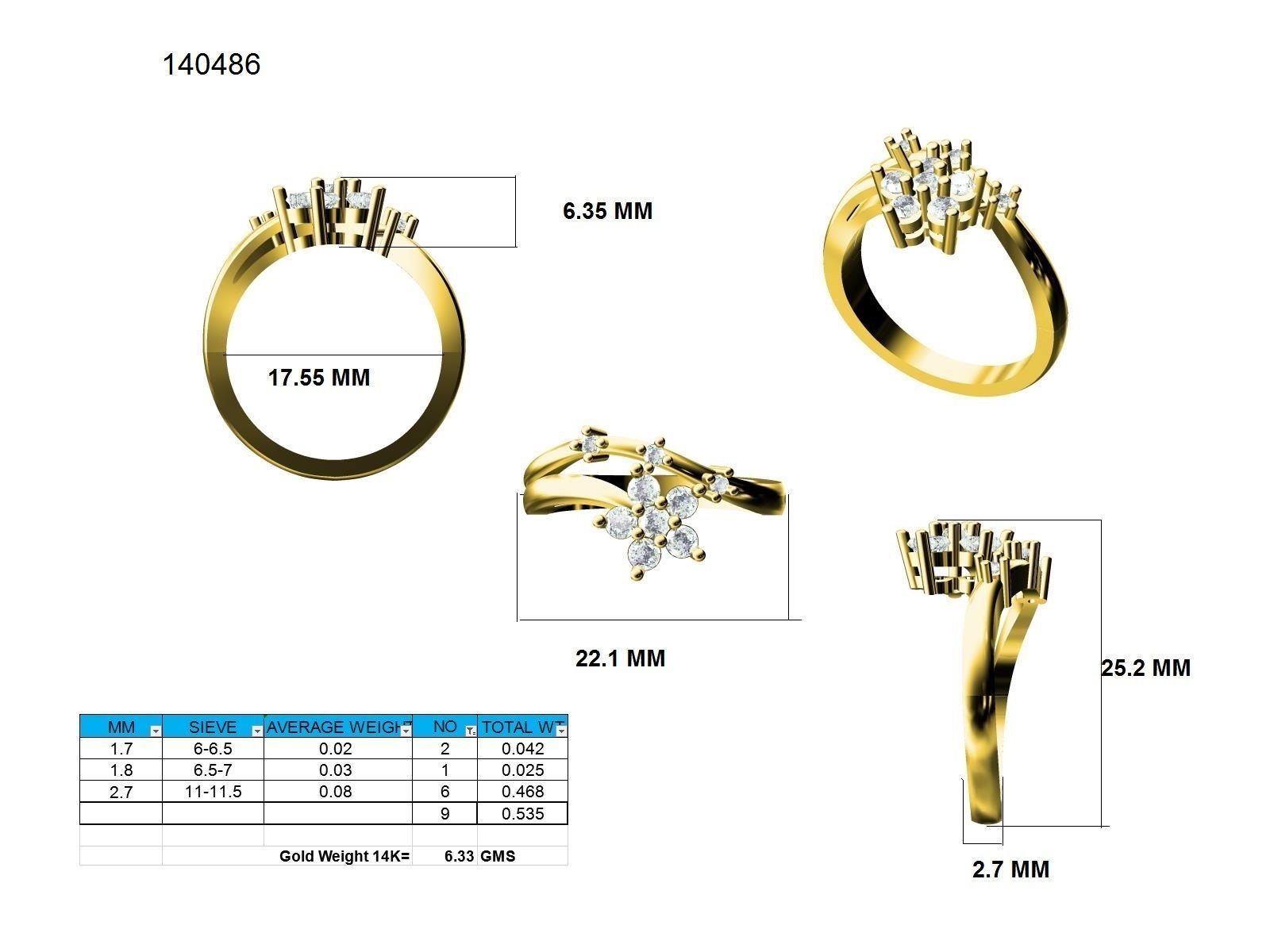 Ring - 140486 3D print model_12