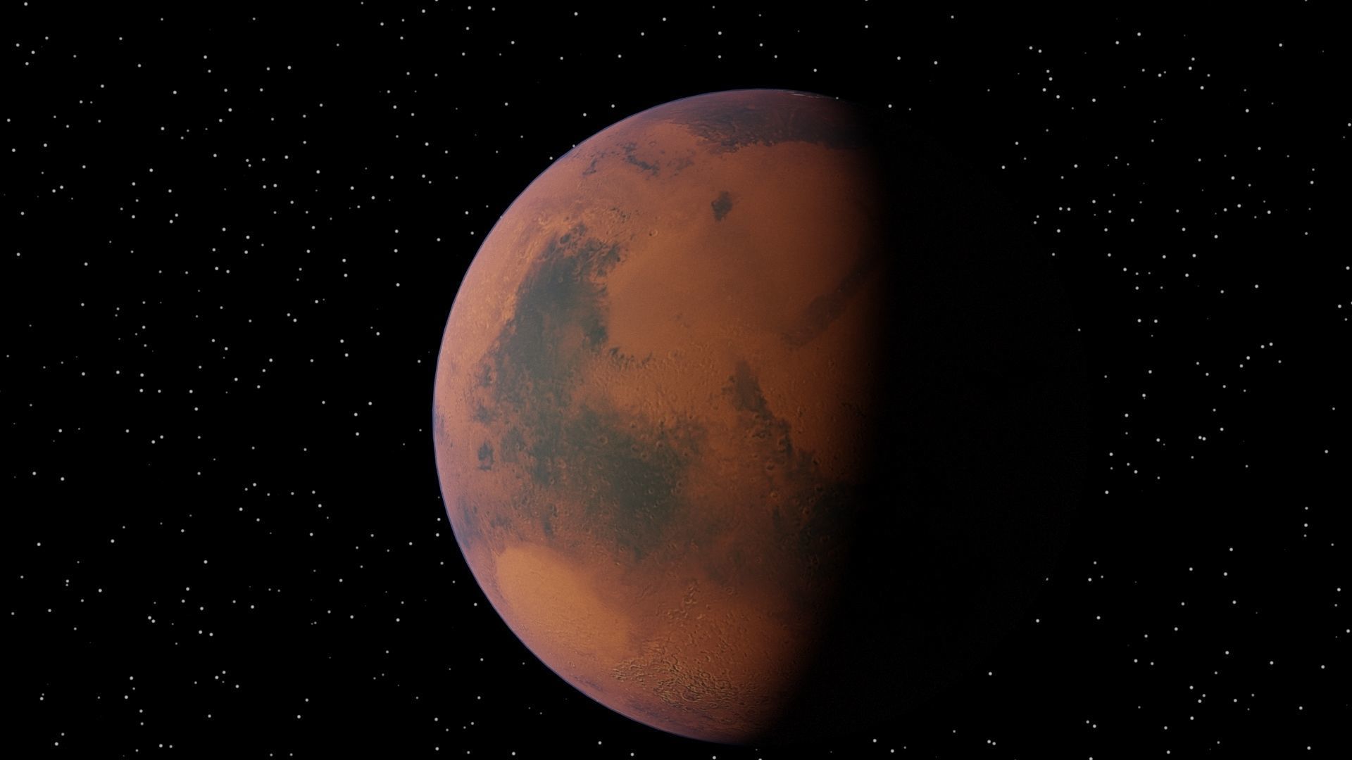 Mars textured 3D model in 2k and 8k Resolutions 3D model_4