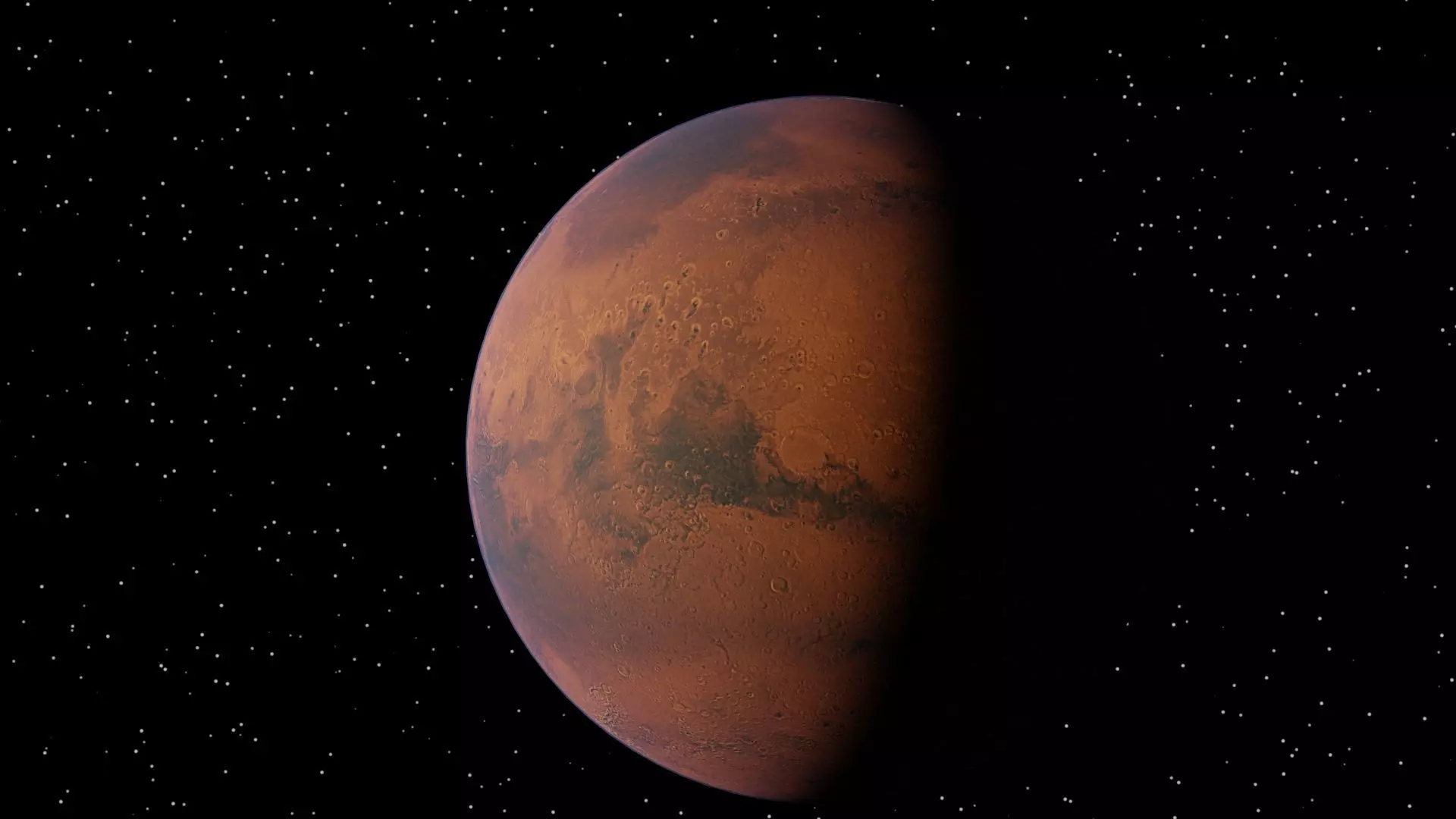 Mars textured 3D model in 2k and 8k Resolutions 3D model_0