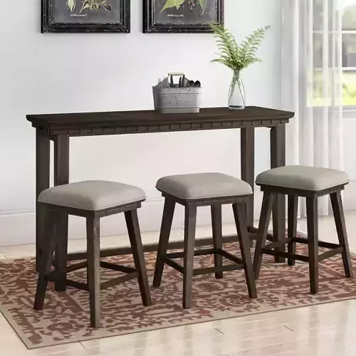 Suzann Counter Tall Height Diner Table Chair Set