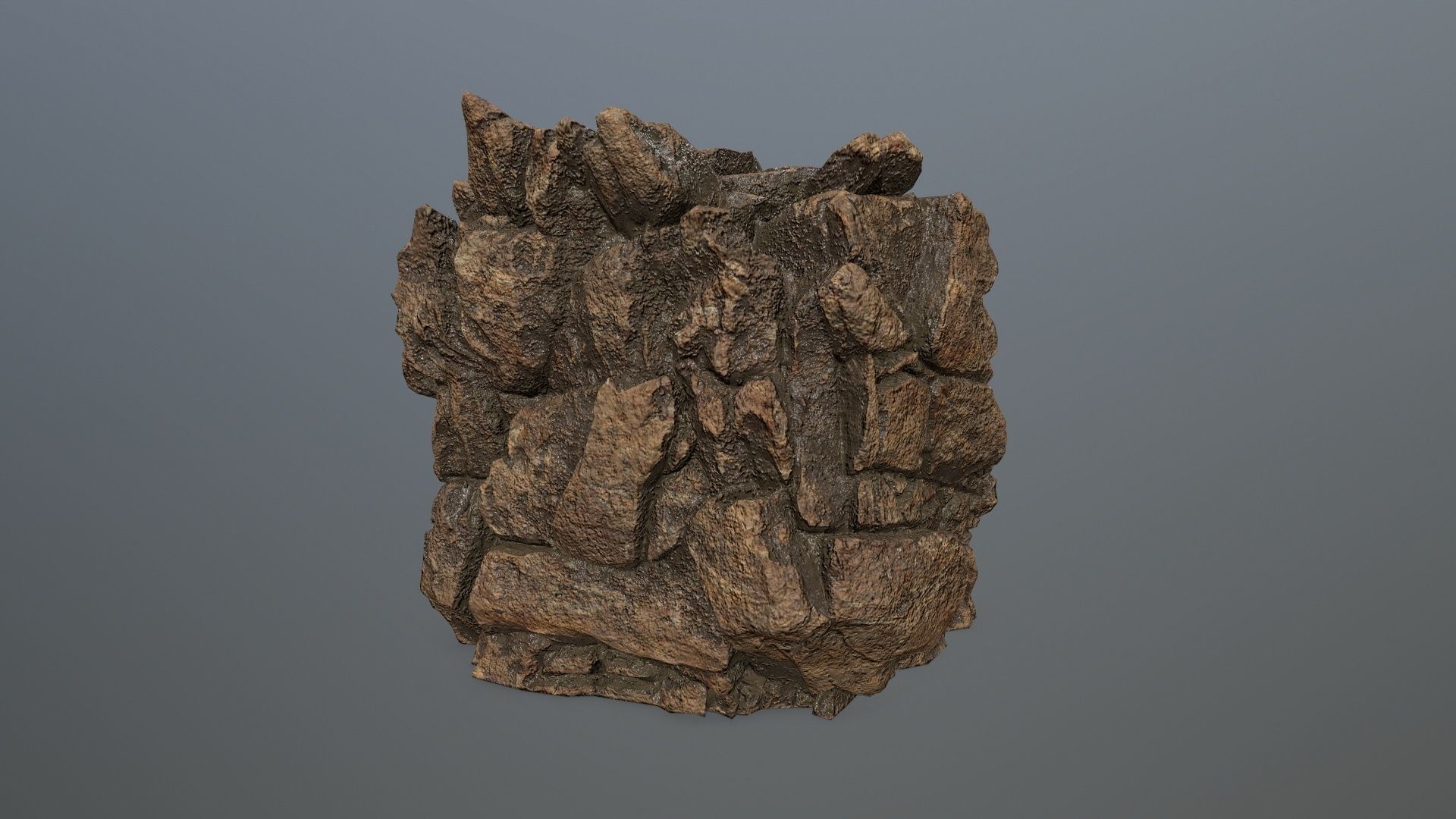 desert rocks  Low-poly 3D model_17