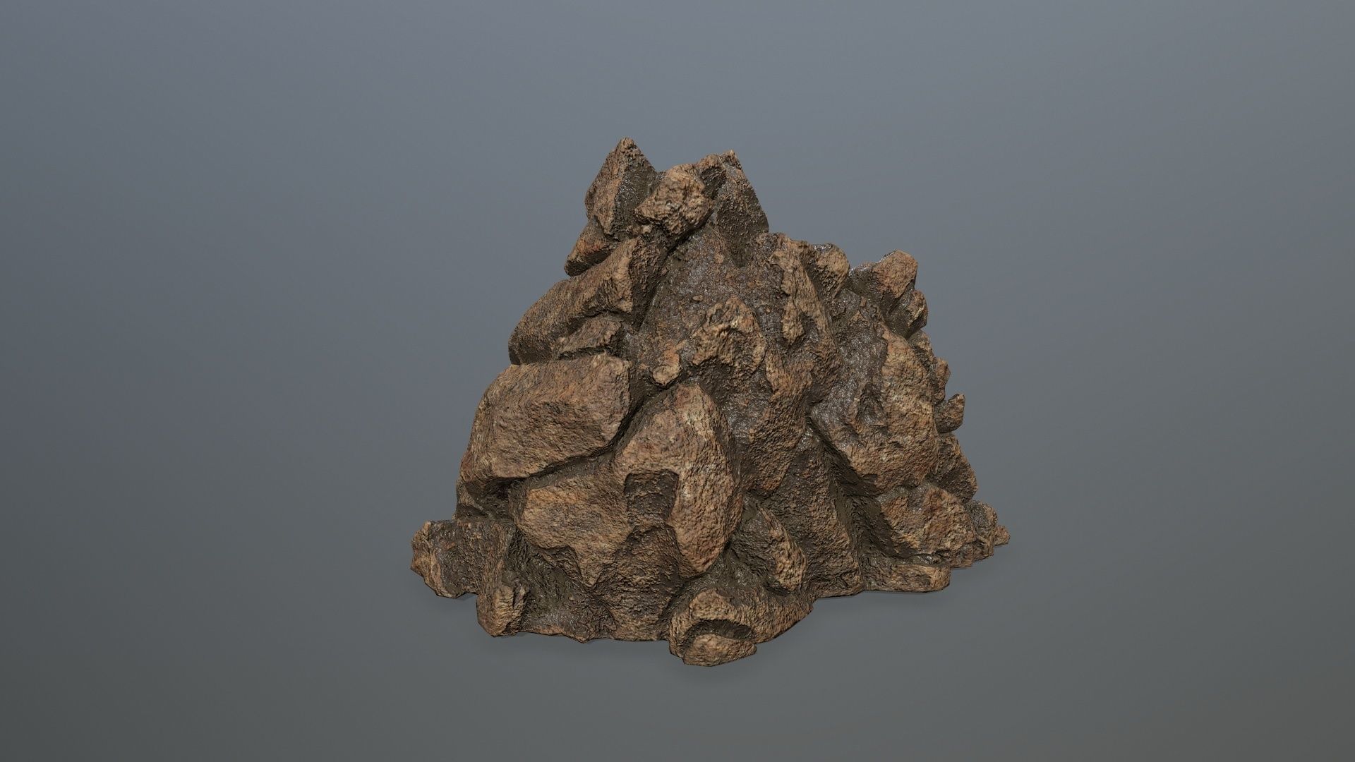 desert rocks  Low-poly 3D model_21
