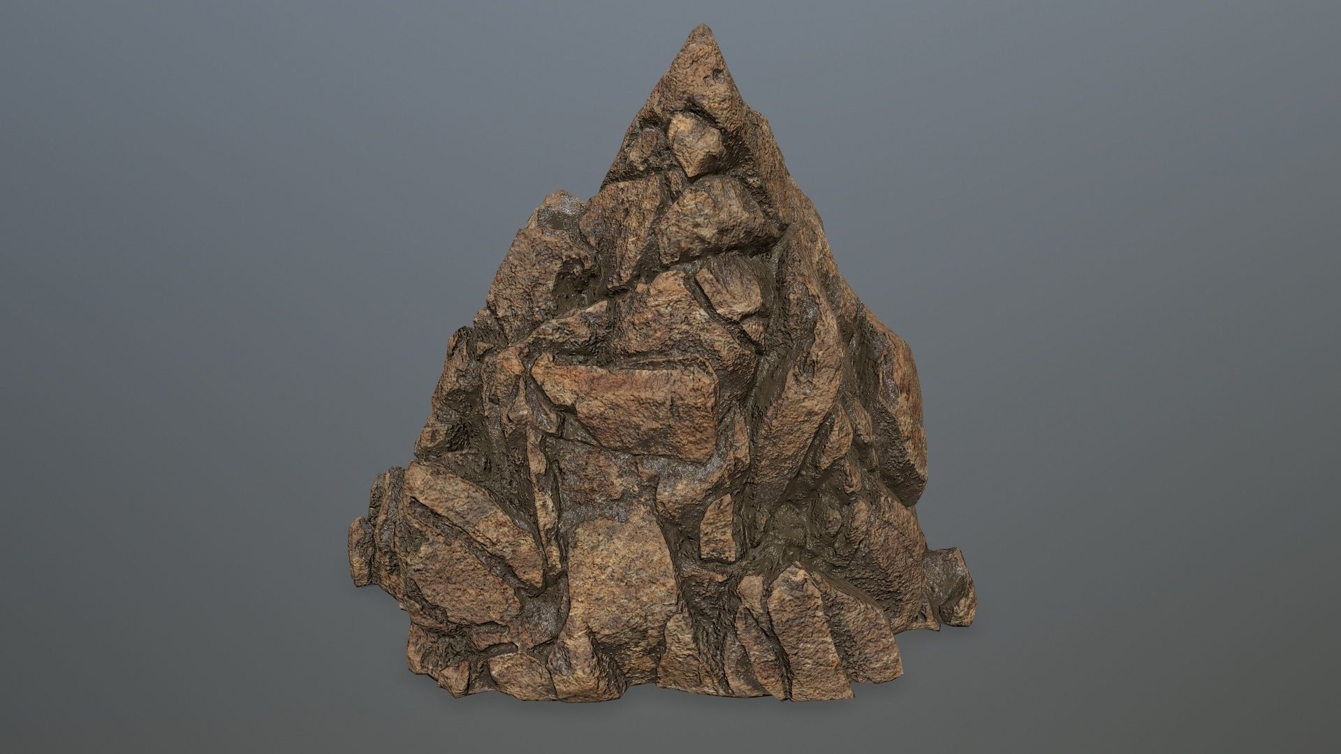 desert rocks  Low-poly 3D model_7