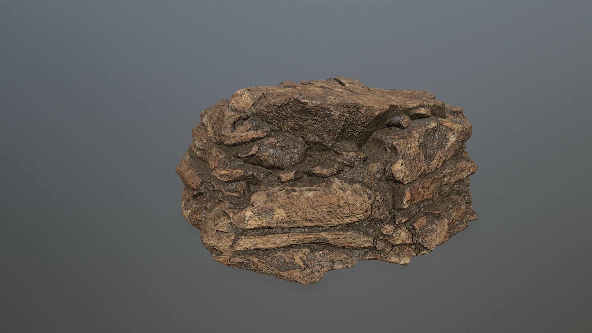 desert rocks  Low-poly 3D model_27