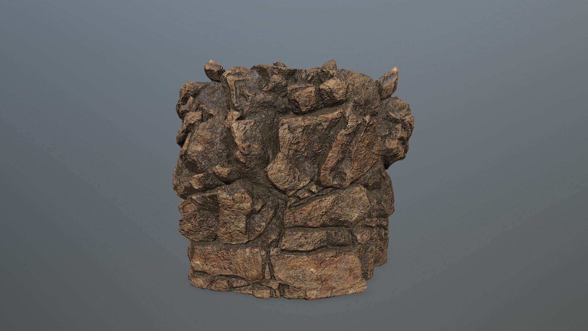 desert rocks  Low-poly 3D model_20