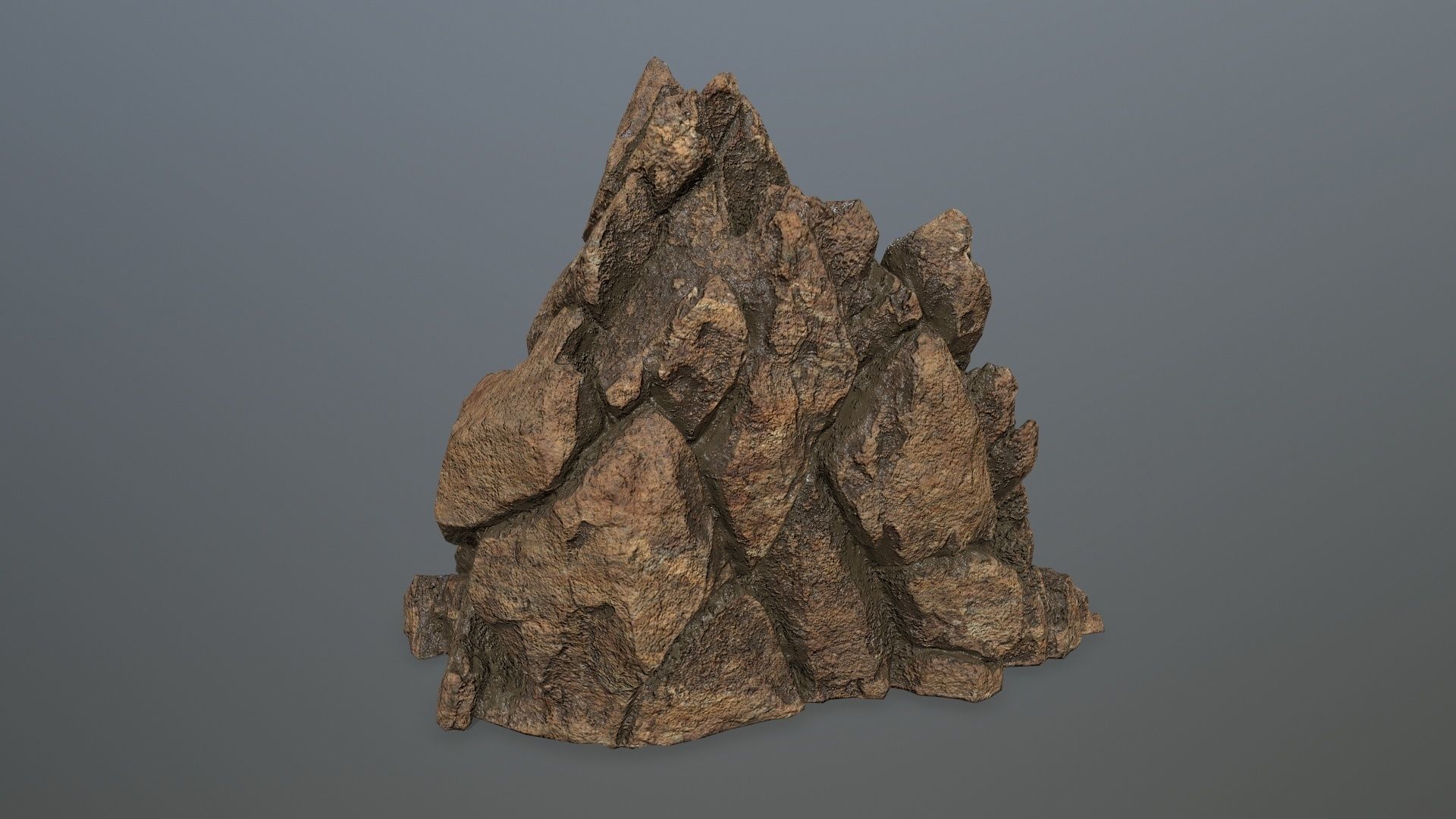 desert rocks  Low-poly 3D model_5