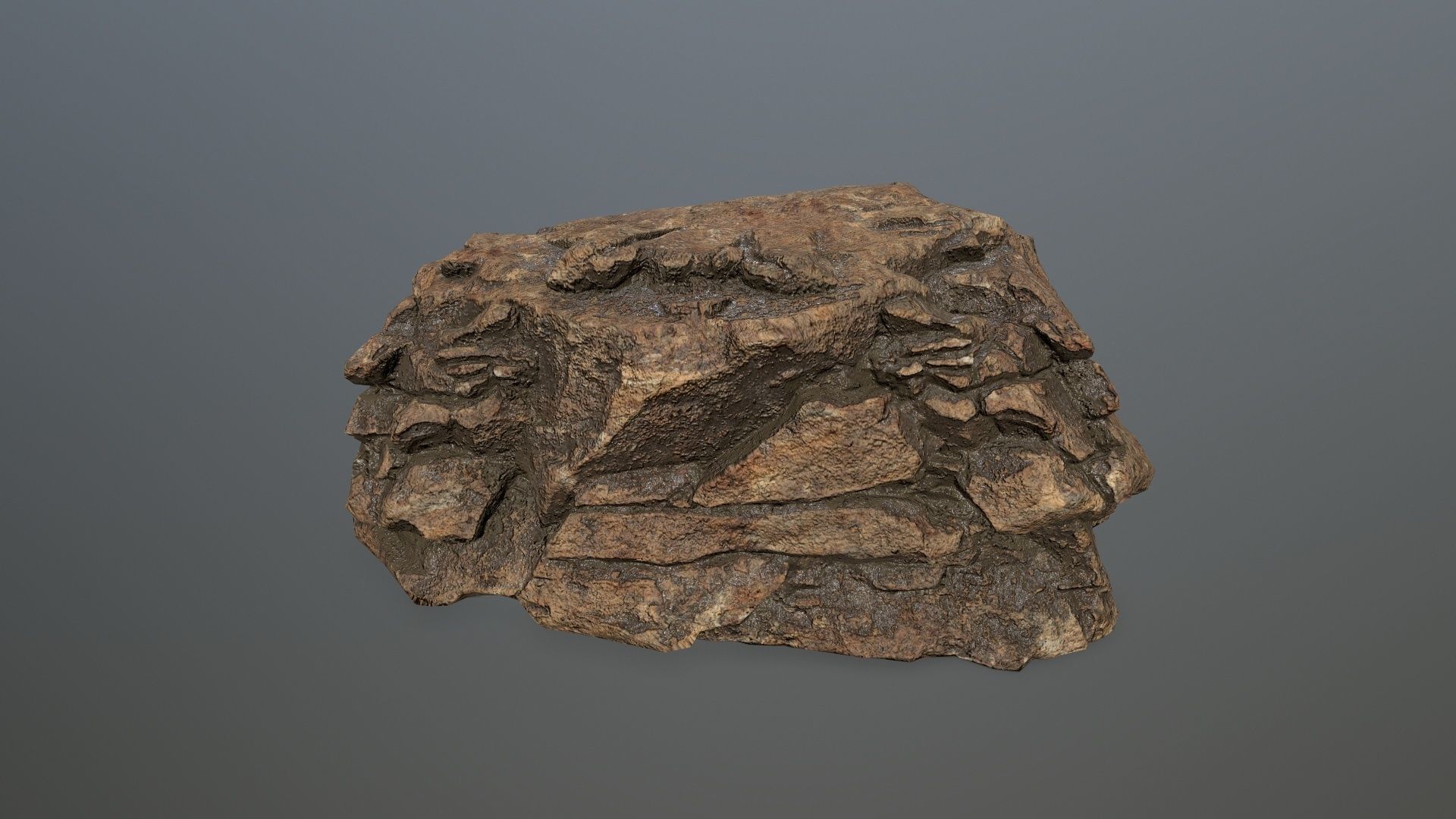 desert rocks  Low-poly 3D model_25