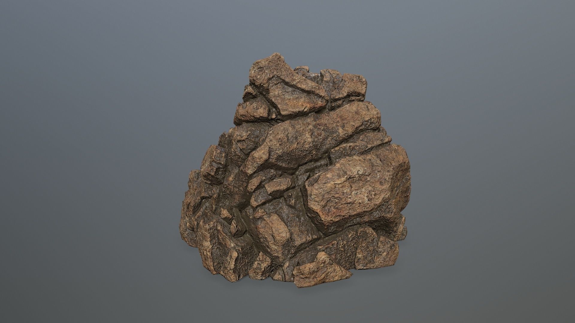 desert rocks  Low-poly 3D model_22